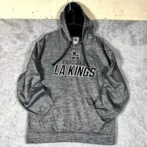Los Angeles Kings Hoodie Mens Large Heathered Gray NHL Drawstring Pullover